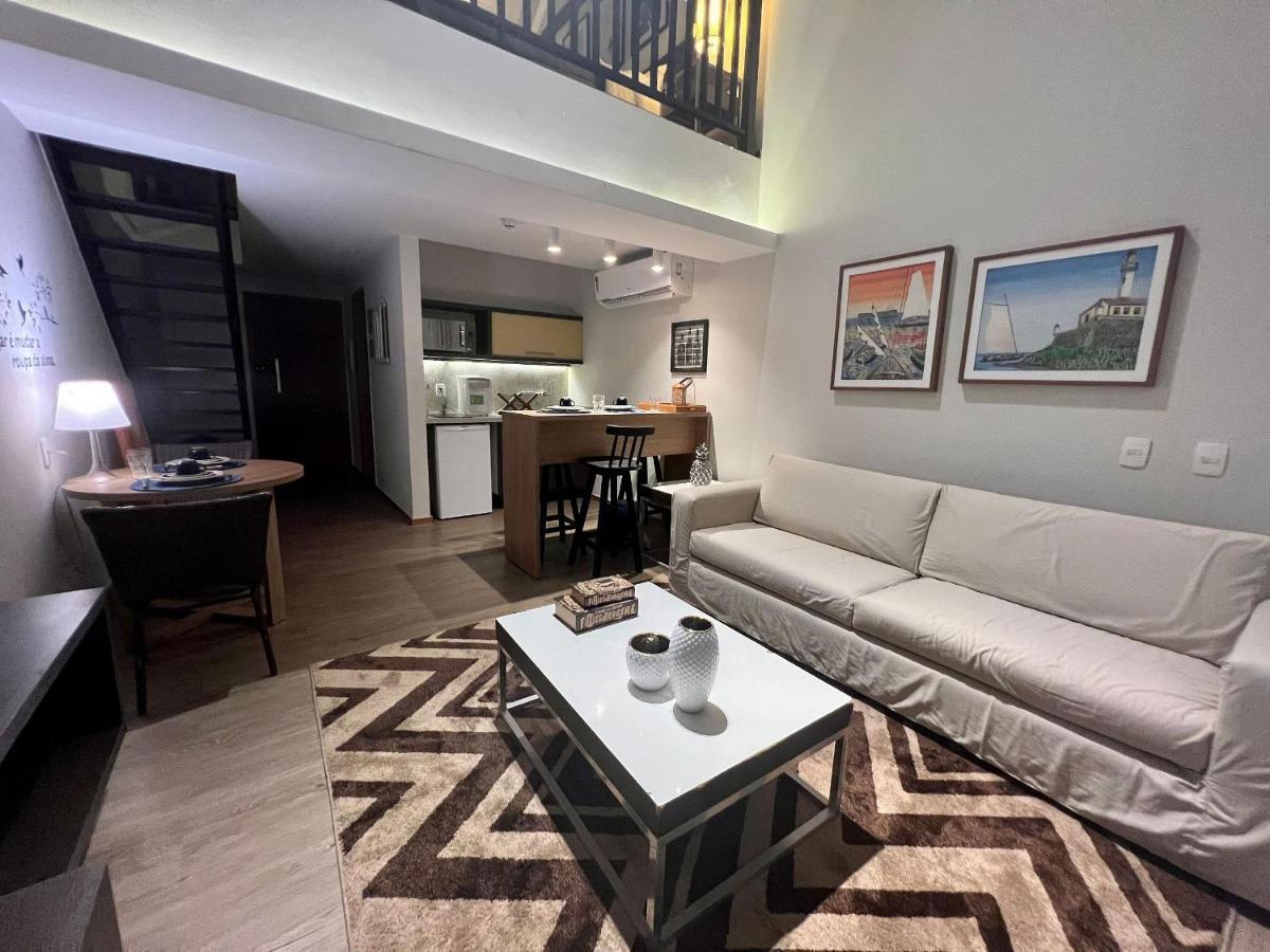 Apartamento Loft Duplex Urbano E Sofisticado, Com Tematica Praiana No Rio Vermelho Salvador Luaran gambar